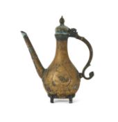 A MUGHAL, INDIAN BRONZE EWER