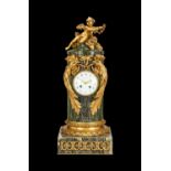 SORMANI, PARIS: AN IMPORTANT LATE 19TH CENTURY ORMOLU AND MARBLE MANTEL CLOCK