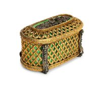 A 19TH CENTURY PALAIS ROYALE ORMOLU JEWELLERY CASKET