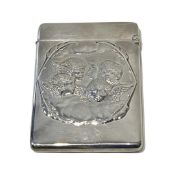 A SILVER CARD CASE BY WILLIAM COMYNS, 1896
