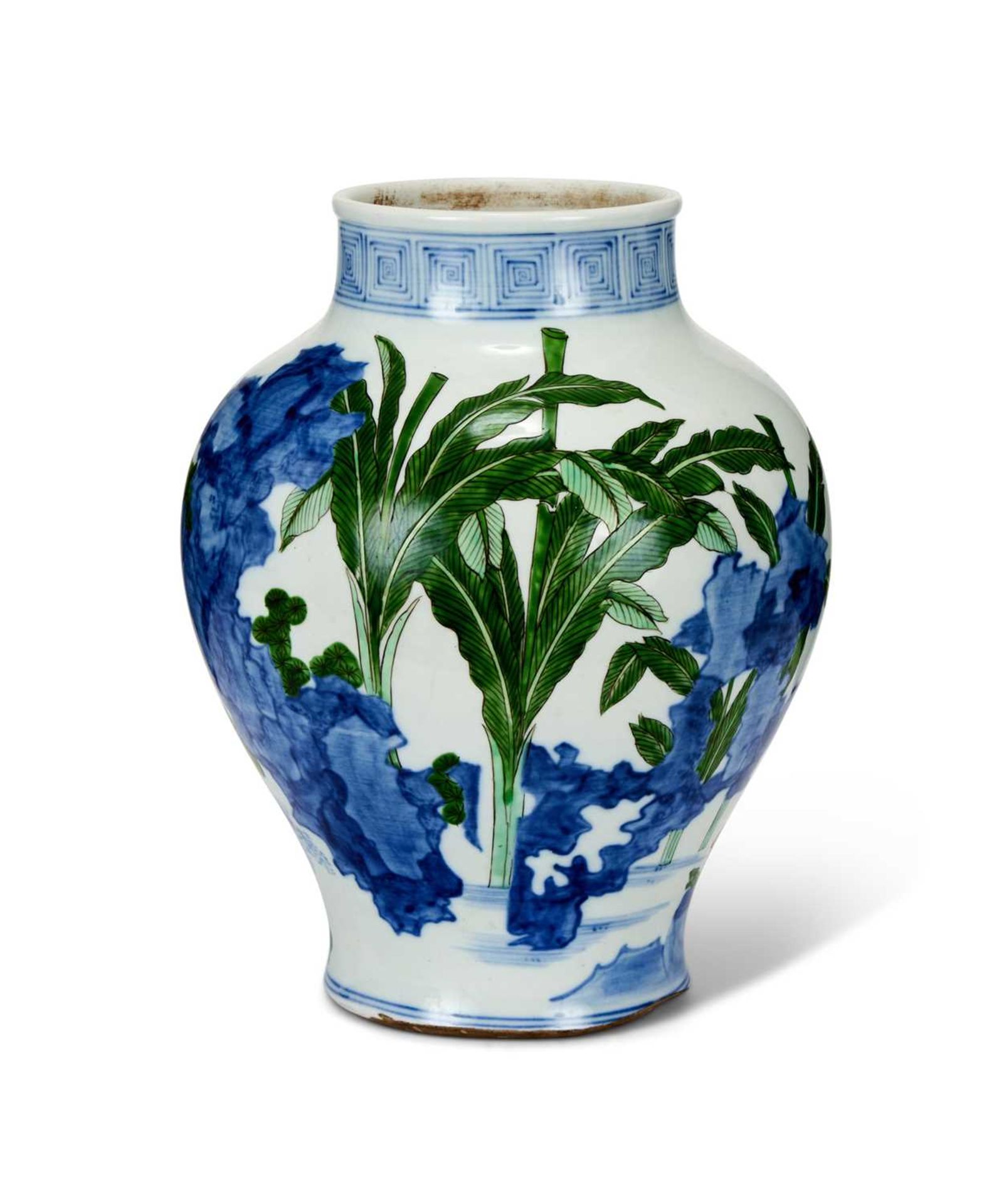 A 19TH CENTURY CHINESE WUCAI BALSUTER VASE - Image 2 of 4