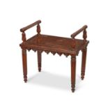 A REGENCY STYLE HALL BENCH IN THE MANNER OF BULLOCK