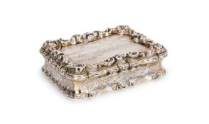 RACING THEME: A FINE 19TH CENTURY SILVER TABLE SNUFF BOX OF RACING THEME, 1886