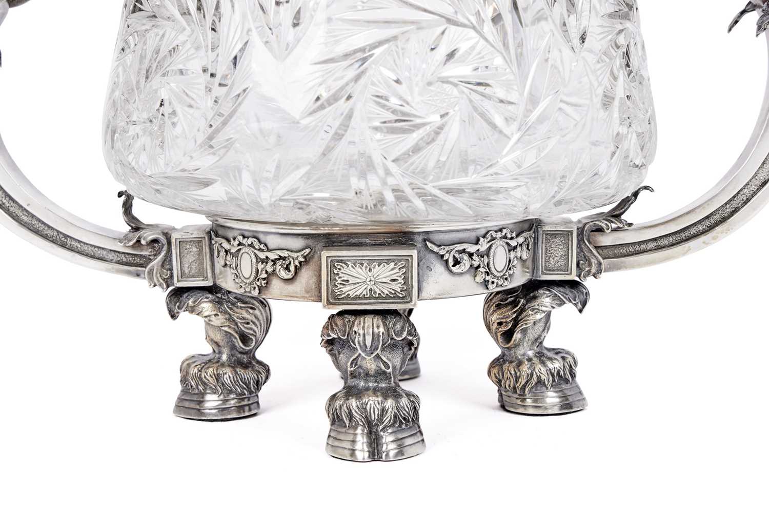 BOLIN, RUSSIA, CIRCA 1900: AN IMPRESSIVE SILVER AND CUT GLASS PUNCH BOWL - Image 3 of 4
