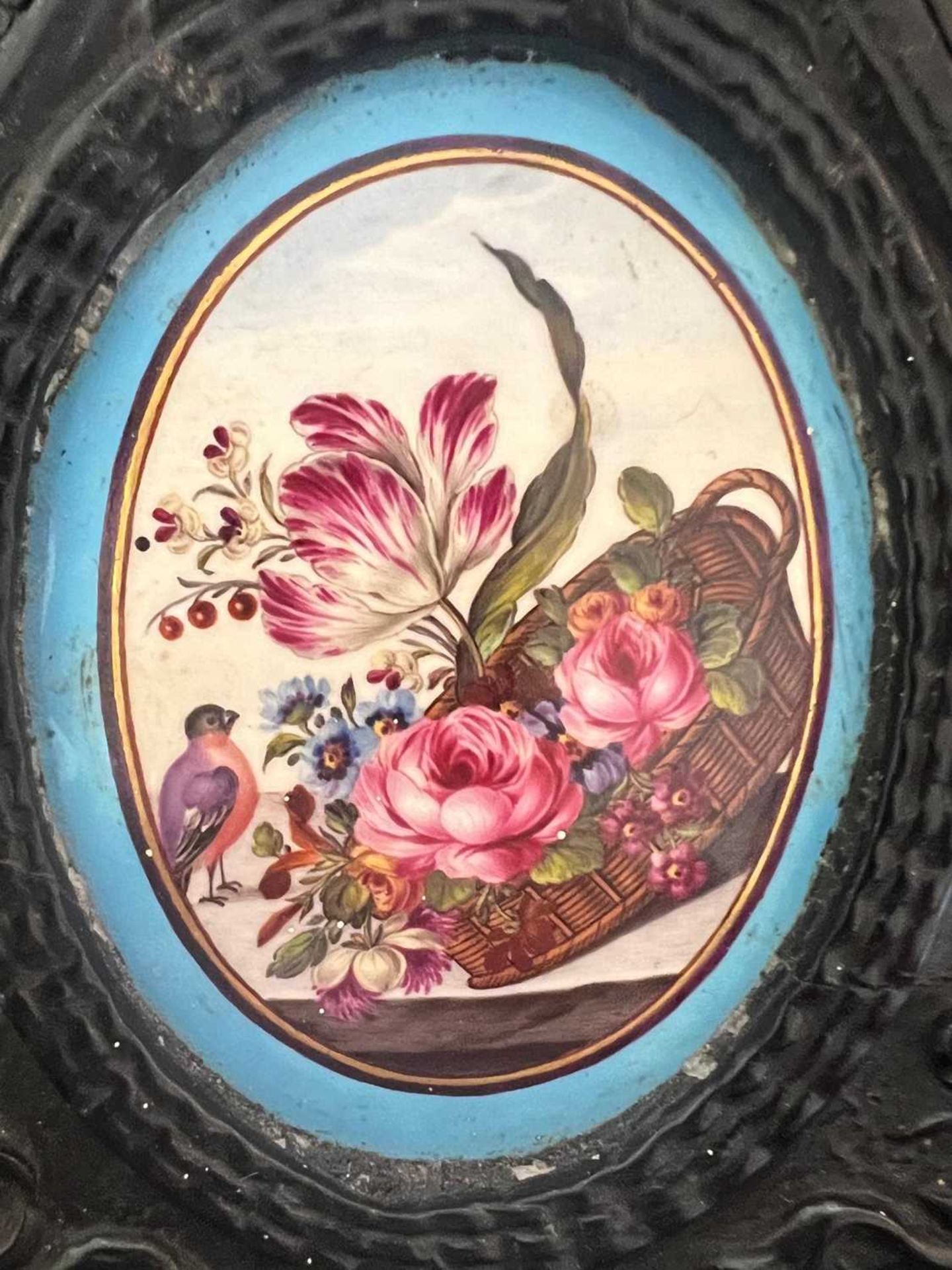 THIRTEEN MID 18TH CENTURY ENAMELS MOUNTED IN AN EBONY CASKET - Image 14 of 15