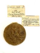 A 16TH CENTURY HENRY VIII WAX SEAL