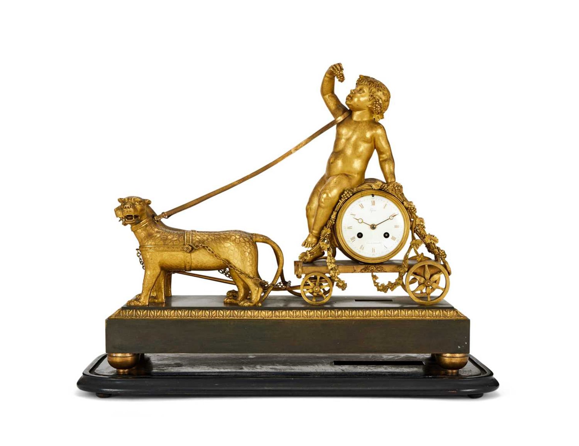 AN EXCEPTIONAL LATE 18TH CENTURY LOUIS XVI PERIOD GILT BRONZE MANTEL CLOCK