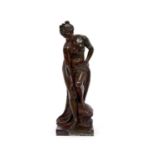 BARBEDIENNE: A 19TH CENTURY BRONZE OF VENUS AFTER ALLEGRAIN (FRENCH, 1710-1795)