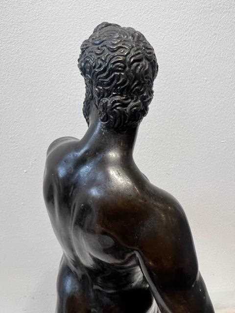 AN 18TH / 19TH CENTURY BRONZE FIGURE OF MARS AFTER GIAMBOLOGNA (ITALIAN, 1529-1608) - Image 9 of 13