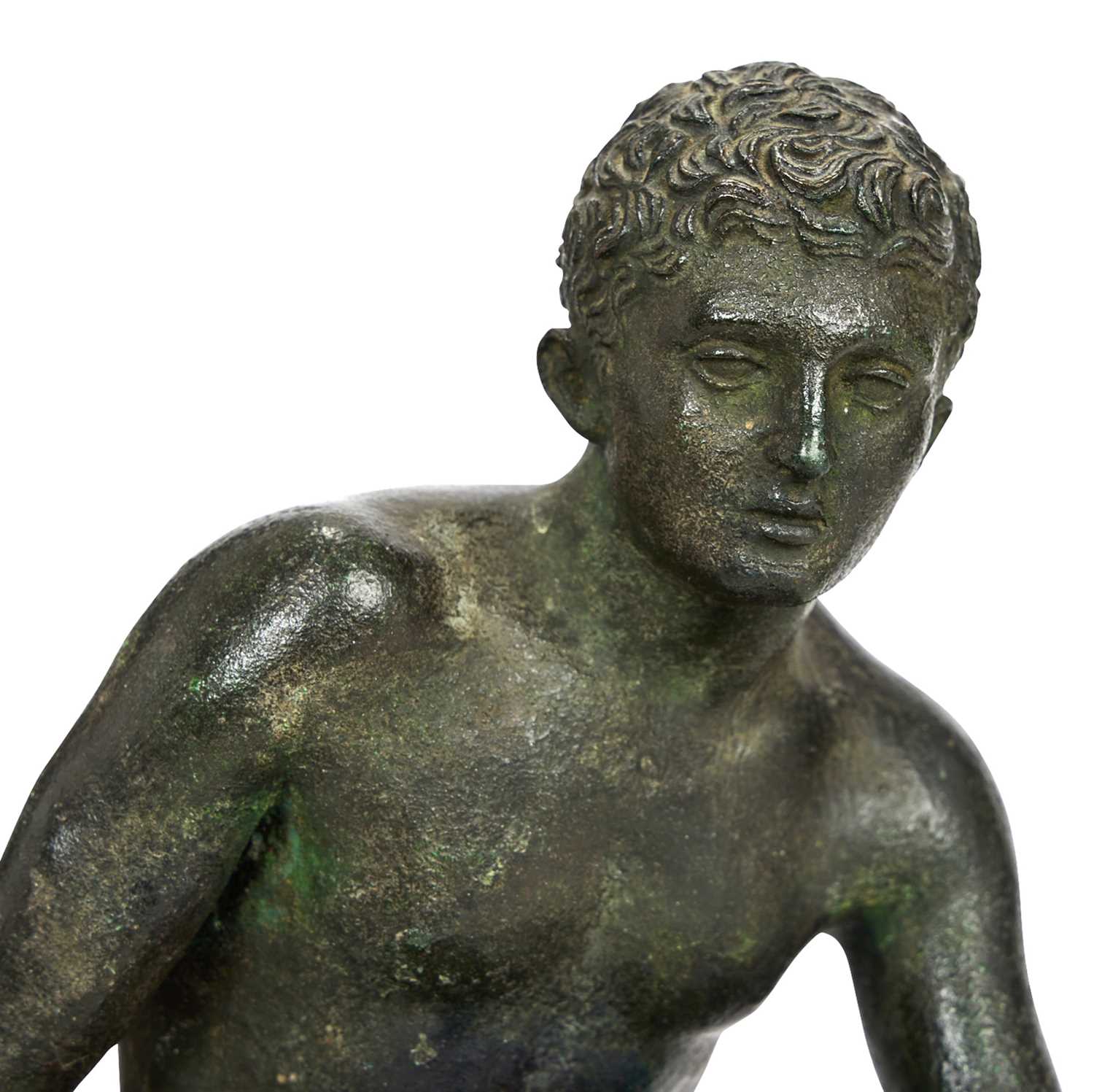 GIORGIO SOMMER, NAPOLI: A 19TH CENTURY BRONZE FIGURE OF THE SEATED MERCURY - Image 3 of 3