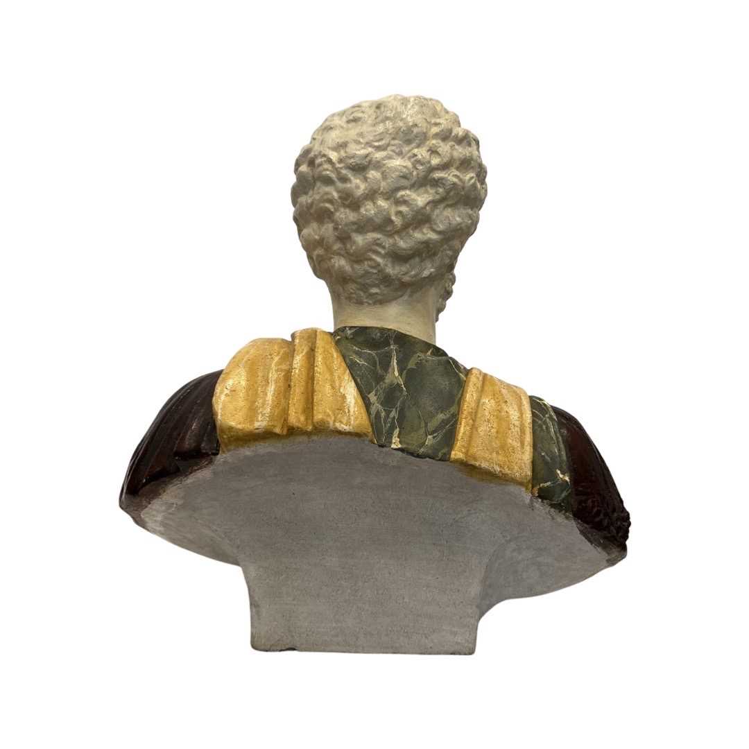 AFTER THE ANTIQUE: A LIFE-SIZE BUST OF ROMAN EMPEROR LUCIUS AELIUS - Image 5 of 5