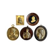 FIVE 18TH / 19TH CENTURY PORTRAIT PLAQUETTES