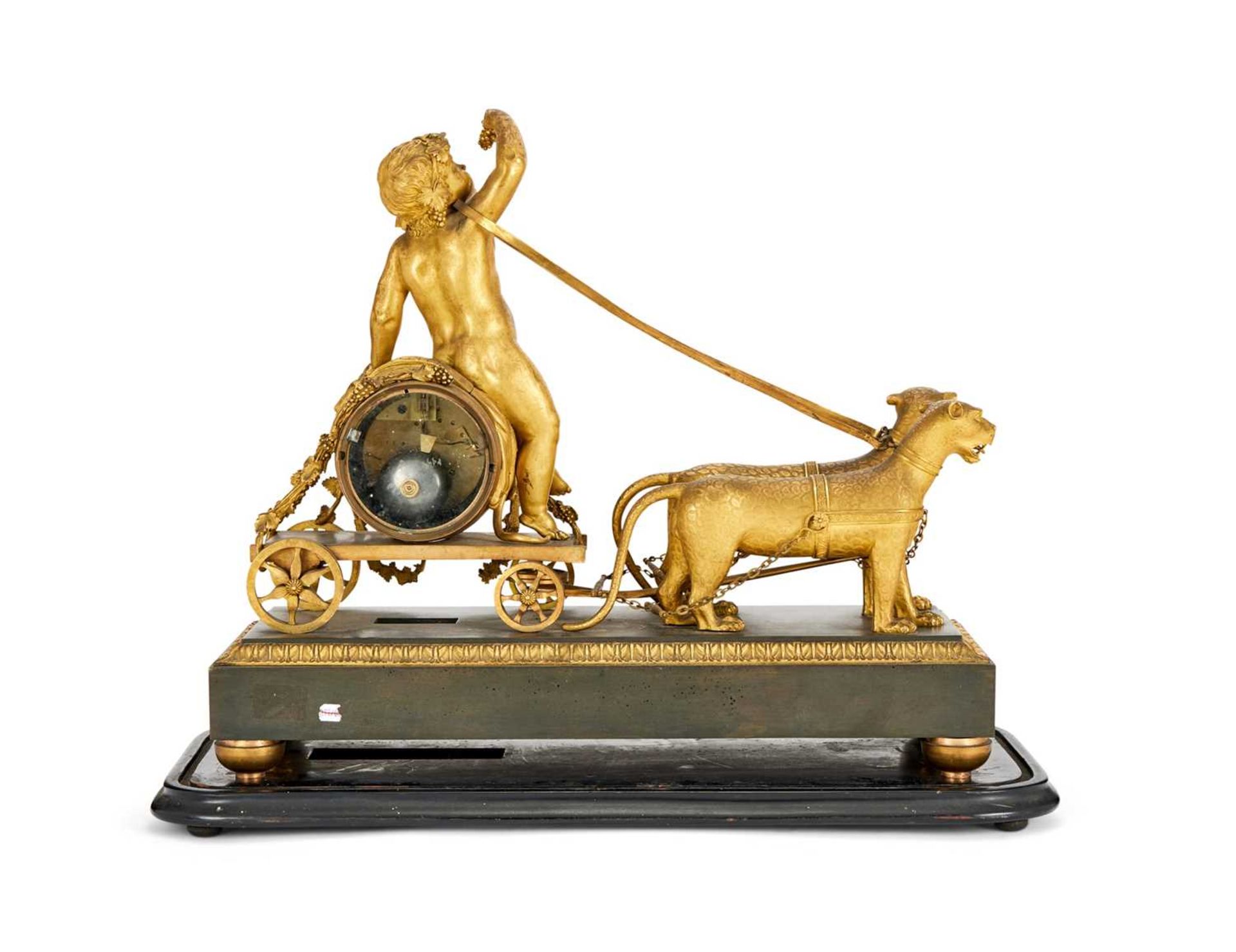 AN EXCEPTIONAL LATE 18TH CENTURY LOUIS XVI PERIOD GILT BRONZE MANTEL CLOCK - Image 5 of 5