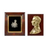 TWO 19TH CENTURY ENGLISH PORTRAIT RELIEFS OF PRINCE ALBERT AND LORD BYRON