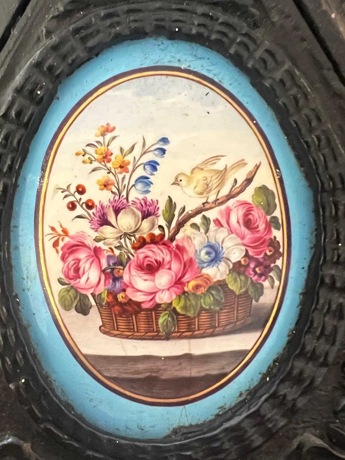 THIRTEEN MID 18TH CENTURY ENAMELS MOUNTED IN AN EBONY CASKET - Image 6 of 15