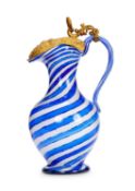 FOR THE PERSIAN / OTTOMAN MARKET : A LATE 19TH CENTURY FRENCH GLASS EWER