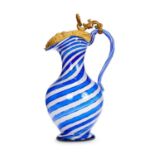 FOR THE PERSIAN / OTTOMAN MARKET : A LATE 19TH CENTURY FRENCH GLASS EWER