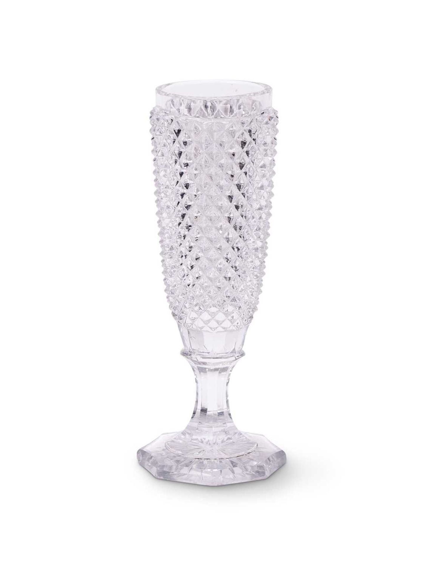 BACCARAT: A SET OF EARLY 20TH CENTURY GLASS FLUTES WITH MATCHING TRAY - Image 2 of 2