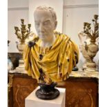 AFTER THE ANTIQUE: A LIFE-SIZE BUST OF A ROMAN EMPEROR