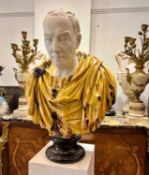 AFTER THE ANTIQUE: A LIFE-SIZE BUST OF A ROMAN EMPEROR