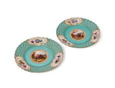 TWO 19TH CENTURY PORCELAIN CABINET PLATES