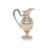 A LATE 19TH / EARLY 20TH CENTURY FRENCH SILVER CREAM JUG