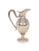 A LATE 19TH / EARLY 20TH CENTURY FRENCH SILVER CREAM JUG