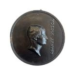 DAVID D'ANGERS (FRENCH 1788-1856): A BRONZE PORTRAIT OF PORTRAIT OF FRANÇOIS-MARIUS GRANET (1777-184