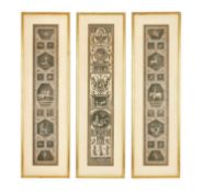 A SET OF THREE 18TH CENTURY ENGRAVINGS AFTER RAPHAEL'S LOGGIA IN THE VATICAN
