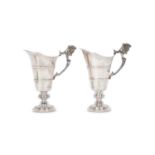 TETARD FRERES: A FINE PAIR OF SILVER EWERS IN THE LOUIS XIV STYLE, EARLY 20TH CENTURY, PARIS