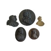 GEORGE WASHINGTON, A PORTRAIT MEDALLION, TOGETHER WITH FIVE FURTHER