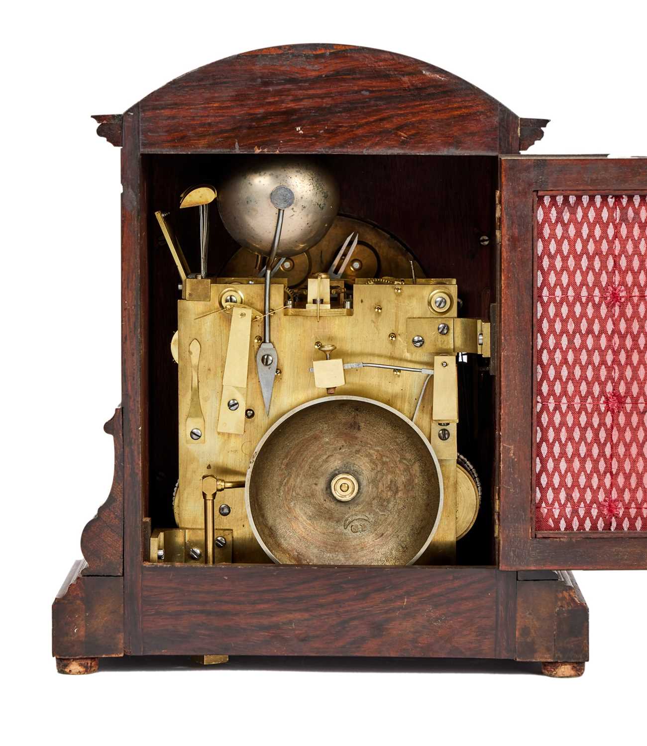 A RARE AND FINE 19TH CENTURY MINIATURE QUARTER CHIMING CLOCK WITH LEVER PLATFORM ESCAPEMENT - Image 2 of 6