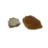 TWO NEANDERTHAL STONE TOOLS 160,000 - 40,000 YEARS OLD