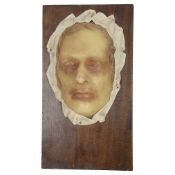 A WAX DEATH MASK