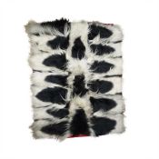 A 1960'S COLOBUS MONKEY (COLOBUS GUEREZA) RUG