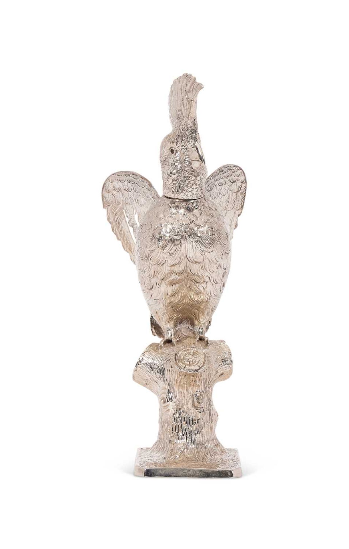 SILVER: A LATE 19TH CENTURY GERMAN CORPORATION CUP MODELLED AS A COCKATOO - Image 4 of 5