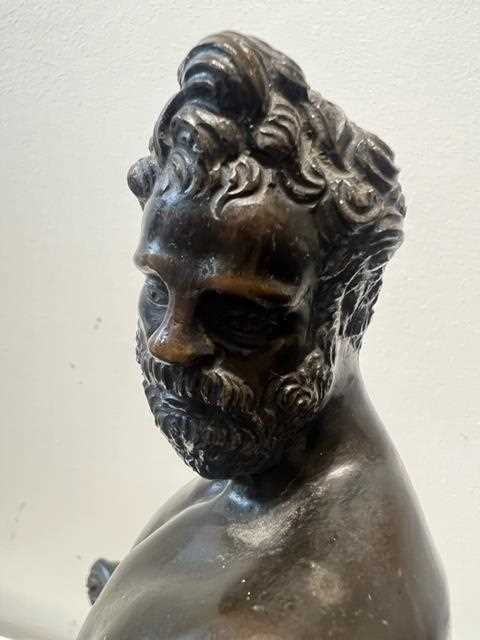 AN 18TH / 19TH CENTURY BRONZE FIGURE OF MARS AFTER GIAMBOLOGNA (ITALIAN, 1529-1608) - Image 6 of 13