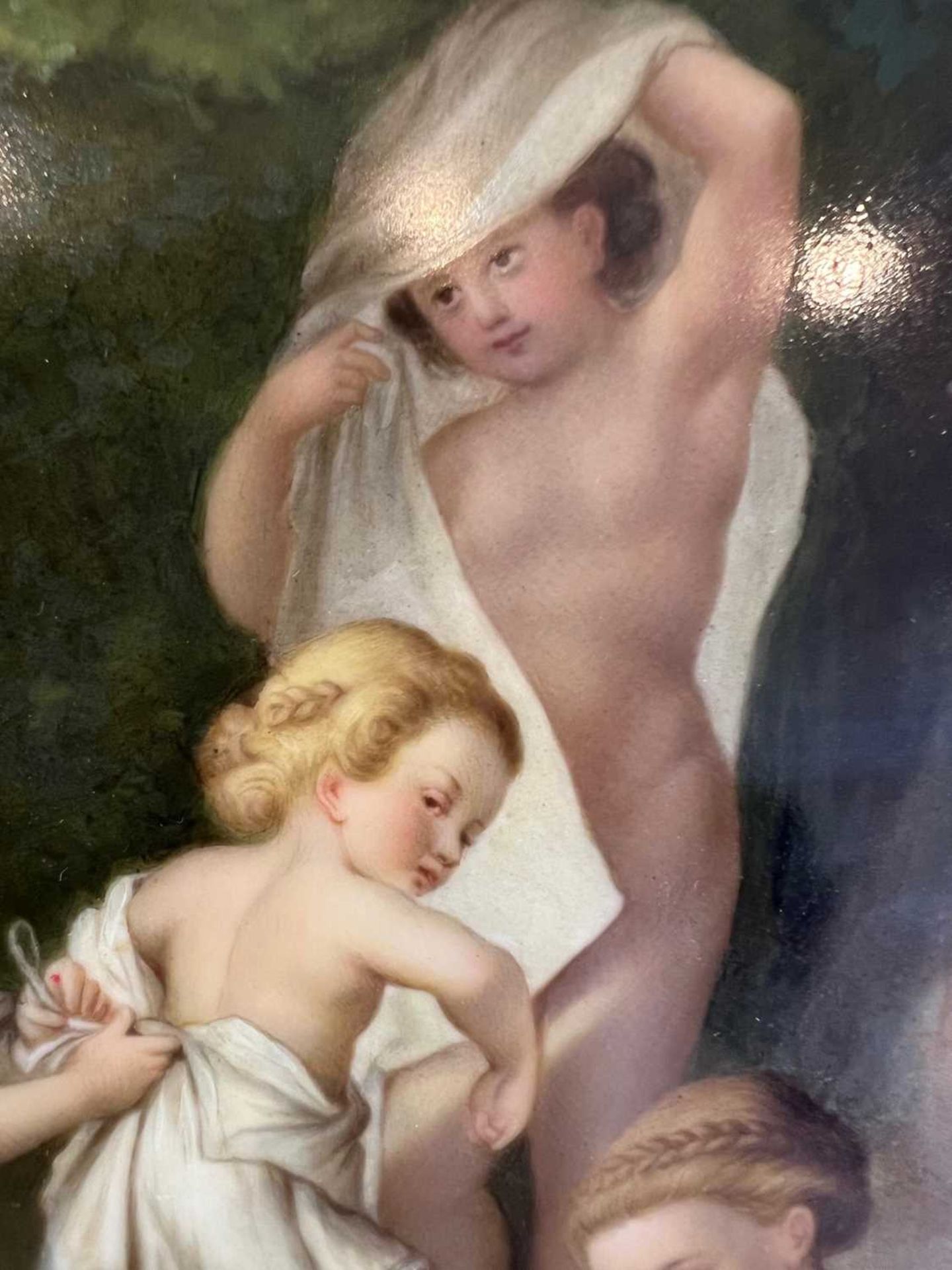 KPM: A FINE AND LARGE LATE 19TH CENTURY BERLIN PORCELAIN PLAQUE AFTER L. STURM - Image 11 of 12