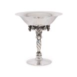 GEORG JENSON: A STERLING SILVER TAZZA, MODEL 263B, DESIGNED IN 1918