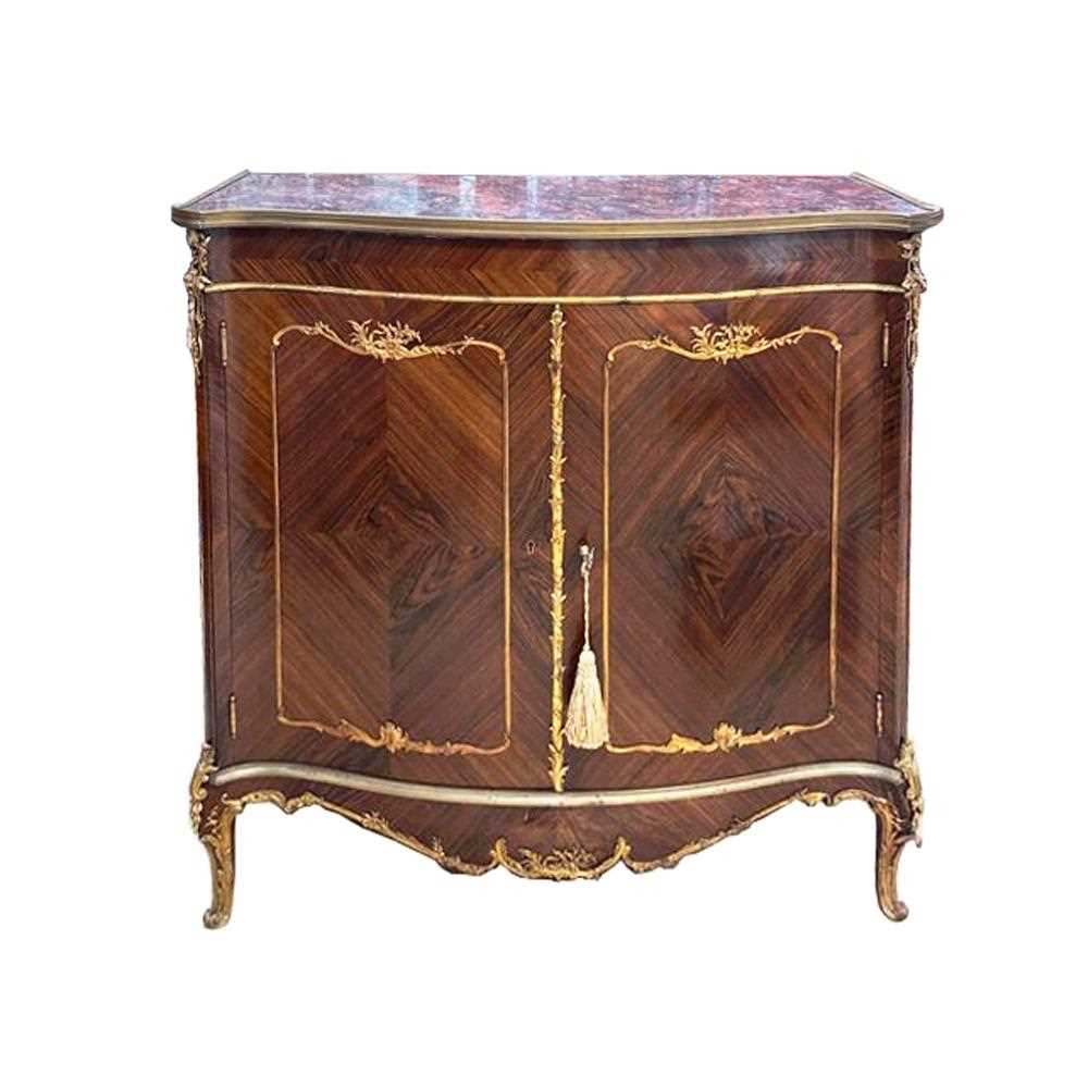 A LATE 19TH CENTURY FRENCH KINGWOOD AND OMROLU MOUNTED CABINET - Image 2 of 11