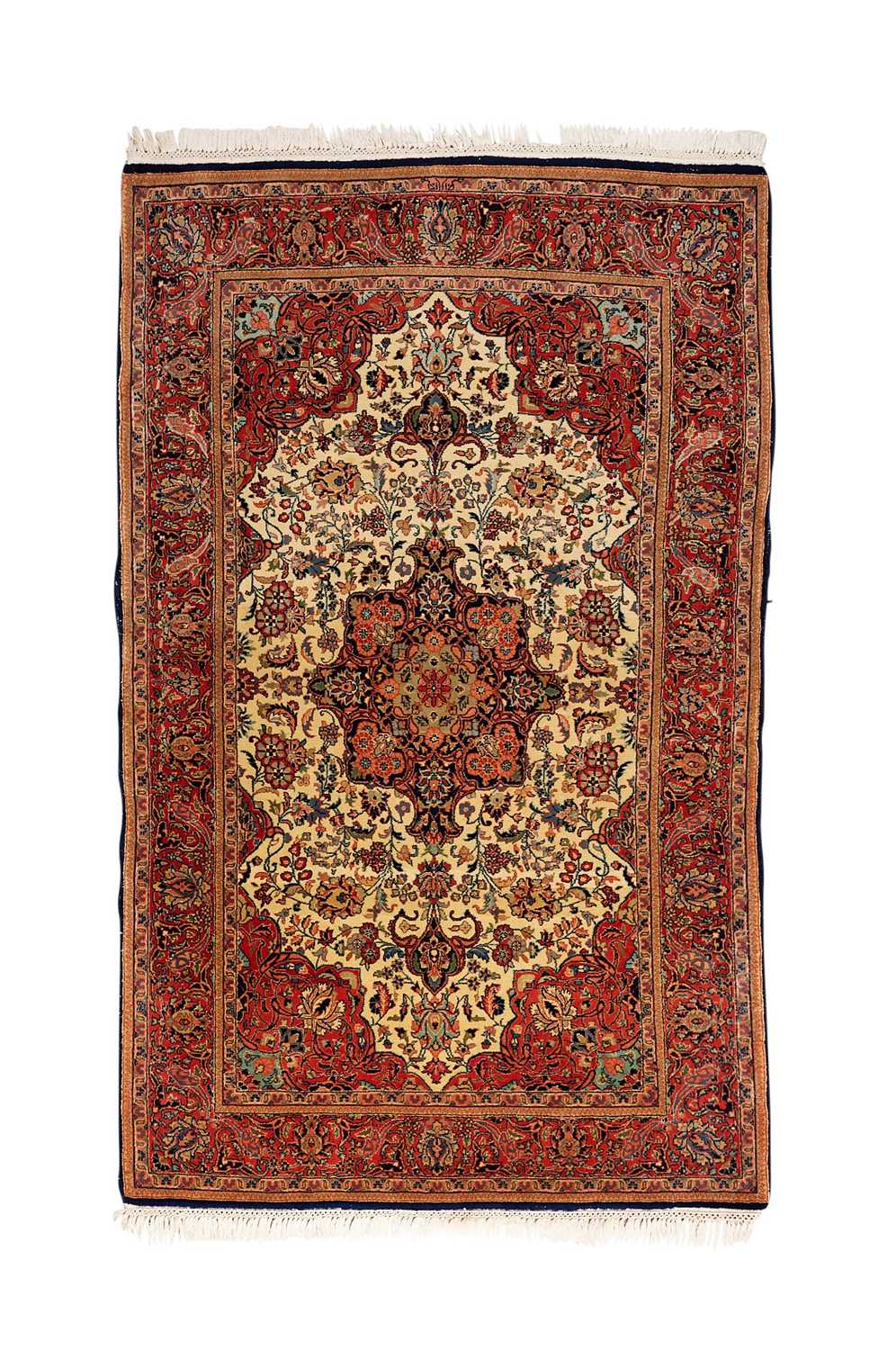 A MID 20TH CENTURY KASHAN CARPET