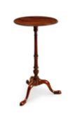 AN 18TH CENTURY AND LATER MAHOGANY WINE TABLE