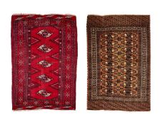 TWO TURKOMAN RUGS