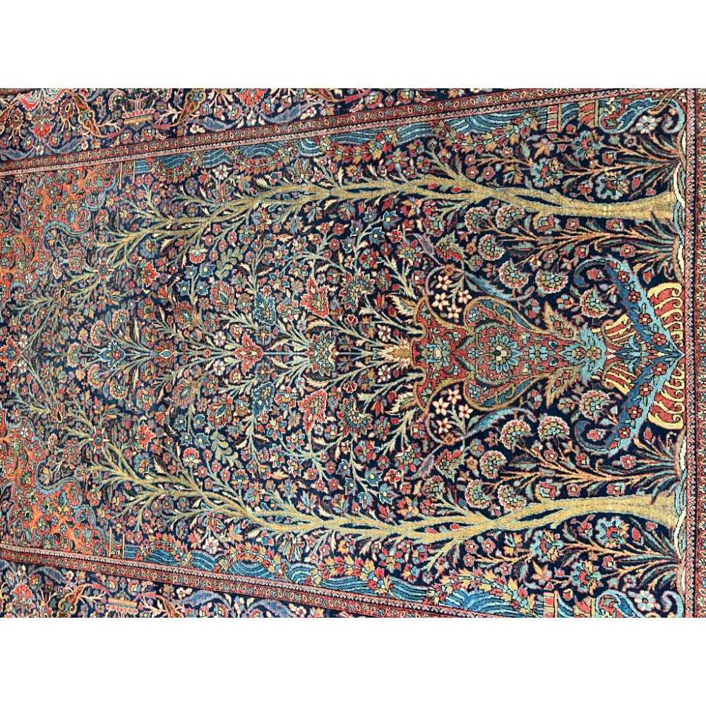 A FINE PAIR OF 1920'S MOHTASHAM KASHAN CARPETS - Image 5 of 38