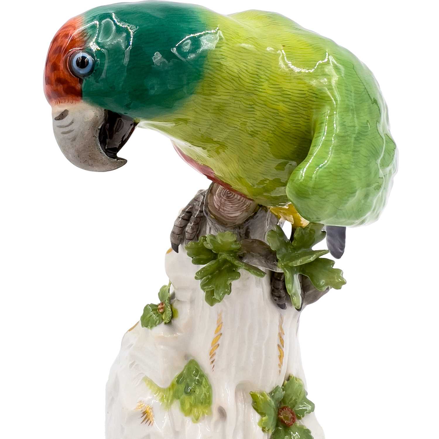 MEISSEN: A 19TH CENTURY PORCELAIN MODEL OF A PARROT, MODEL NO. 644 - Image 5 of 7