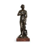 F. BARBEDIENNE: A 19TH CENTURY BRONZE FIGURE OF THE VENUS DE MEDICI, AFTER THE ANTIQUE