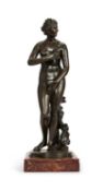 F. BARBEDIENNE: A 19TH CENTURY BRONZE FIGURE OF THE VENUS DE MEDICI, AFTER THE ANTIQUE