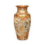 A LARGE JAPANESE MEIJI PERIOD KUTANI POTTERY VASE