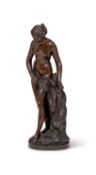 SUSSE FRERES: A LATE 19TH CENTURY BRONZE FIGURE OF VENUS AFTER ALLEGRAIN (FRENCH, 1710-1795)