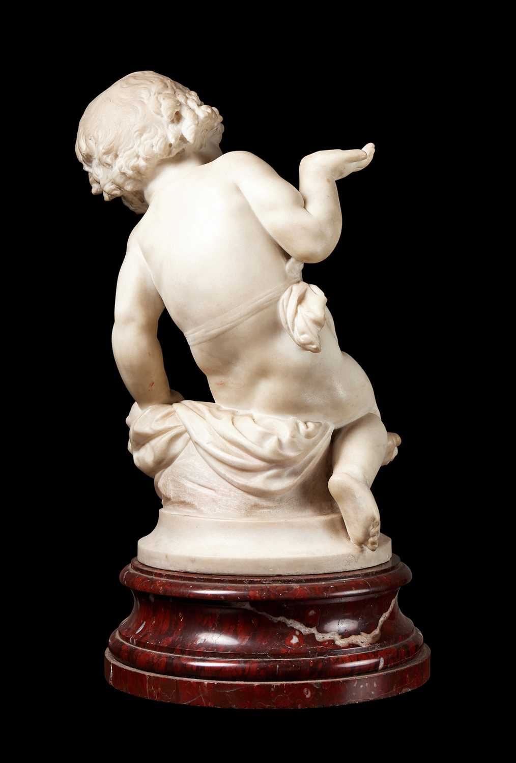 ALBERT CARRIER-BELLEUSE (FRENCH, 1824 -1887): A CARRARA MARBLE PUTTO - Image 2 of 11